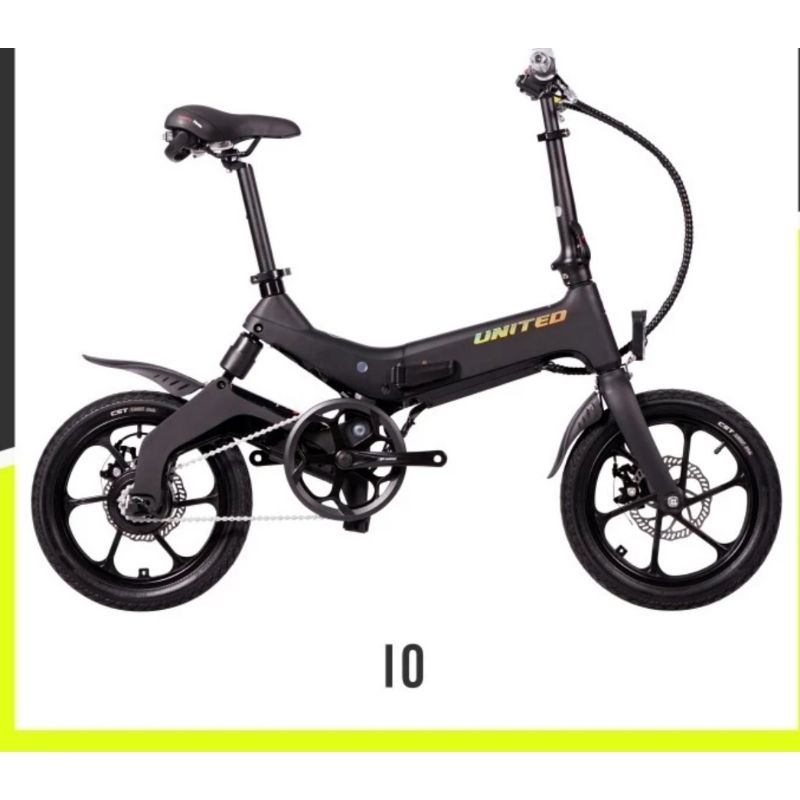 Sepeda Lipat United IO E Bike 16 inc folding electric bike