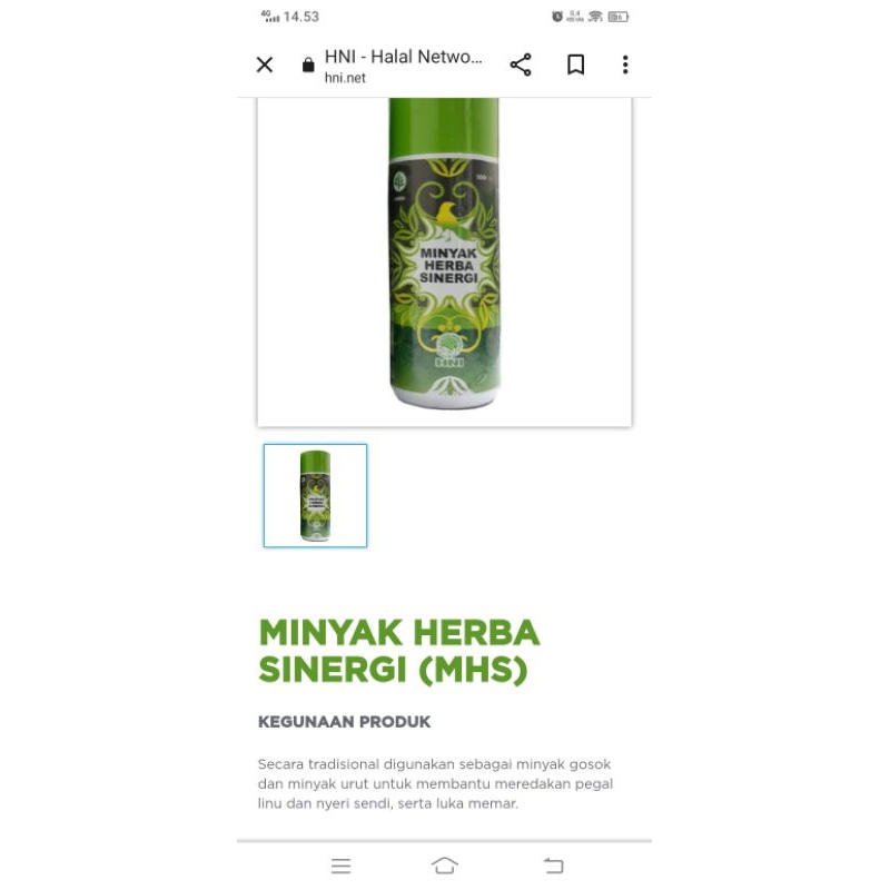 MHS produk hni hpai