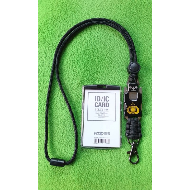 

lanyard name tag logo tribrata polri