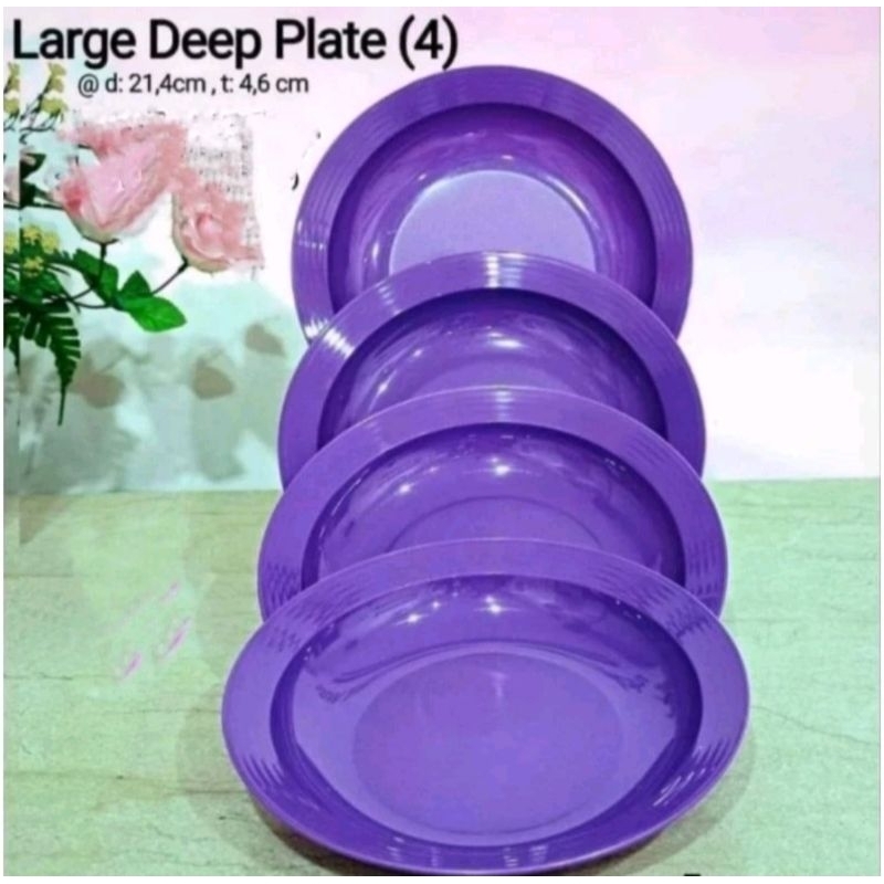 large Deep plate ungu