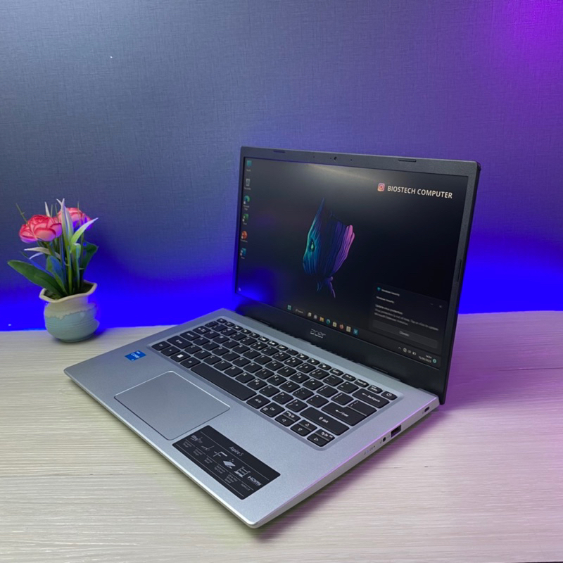 Laptop Acer A514 Core i3 Gen11 Ram 4GB SSD 256GB Mulus