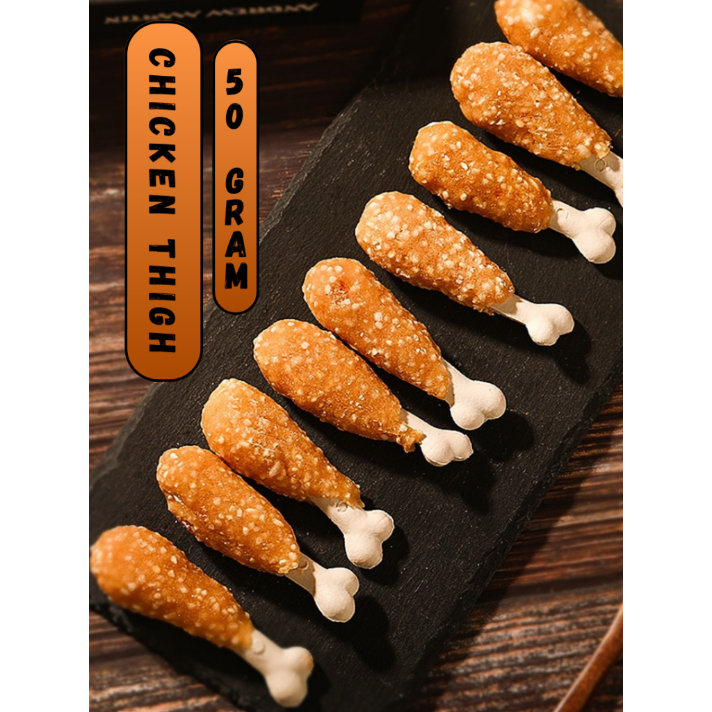 [PIKU POKU] Chicken Thigh Treat | Snack Anjing Camilan Anjing Biskuit Anjing Dogfood Petfood Makanan