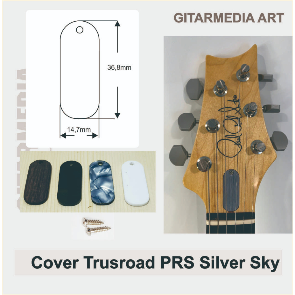 Trusroad cover PRS guitar Silver Sky - penutup besi gitar PRS Silver sky