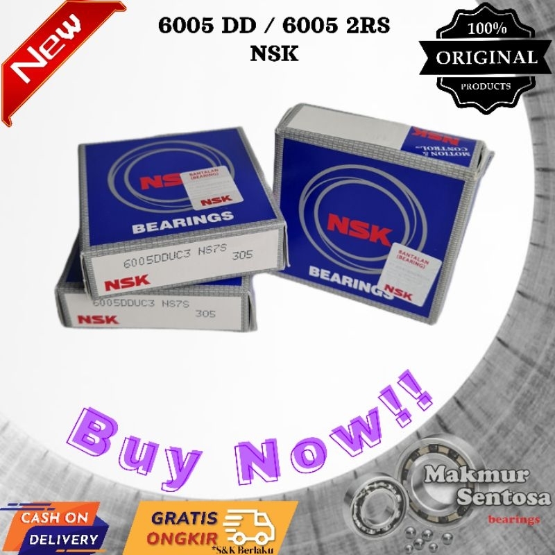 Bearing 6005 DD/ 6005 2RS NSK Original Made in Japan - Bearing Noken As Tiger
