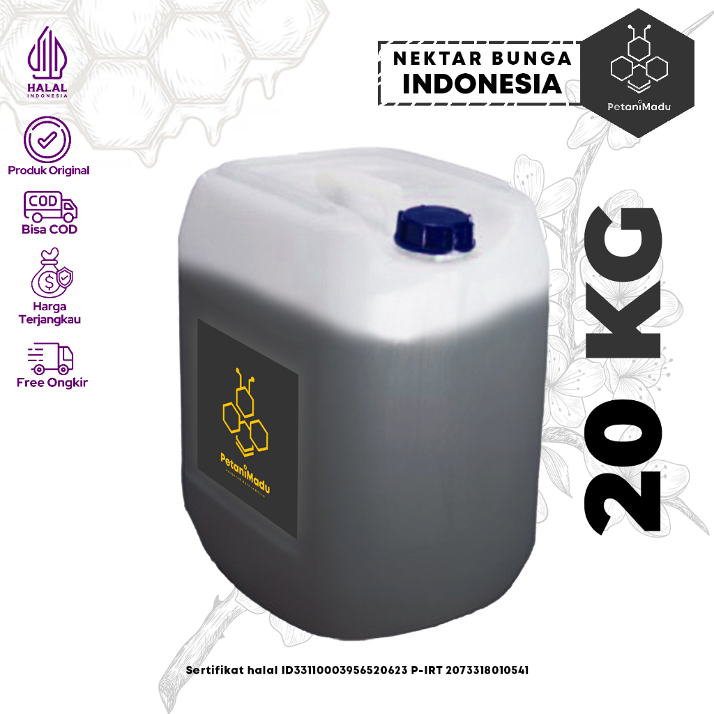 

GROSIR | 20 KG - Madu Asli Murni Original Raw Honey 100%