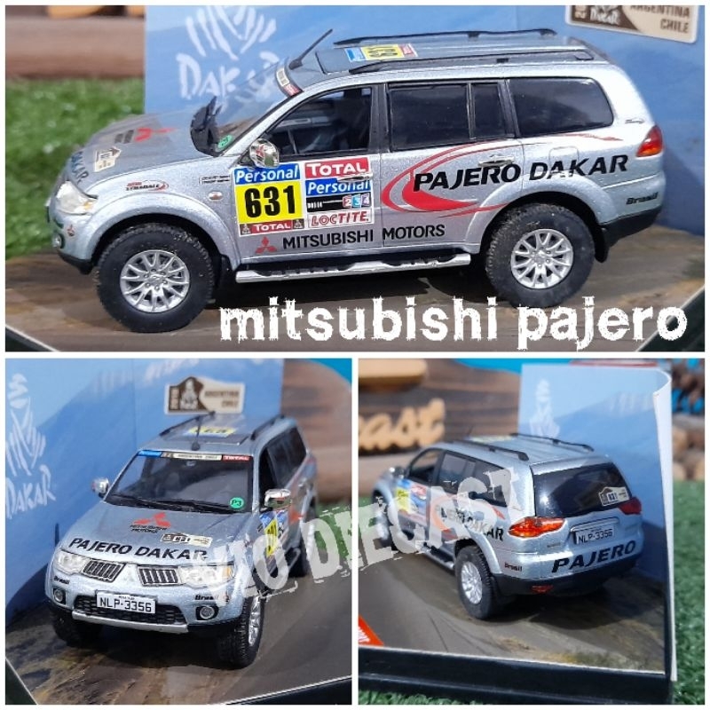 Diecast Mitsubishi Pajero rally #2 skala 1:43