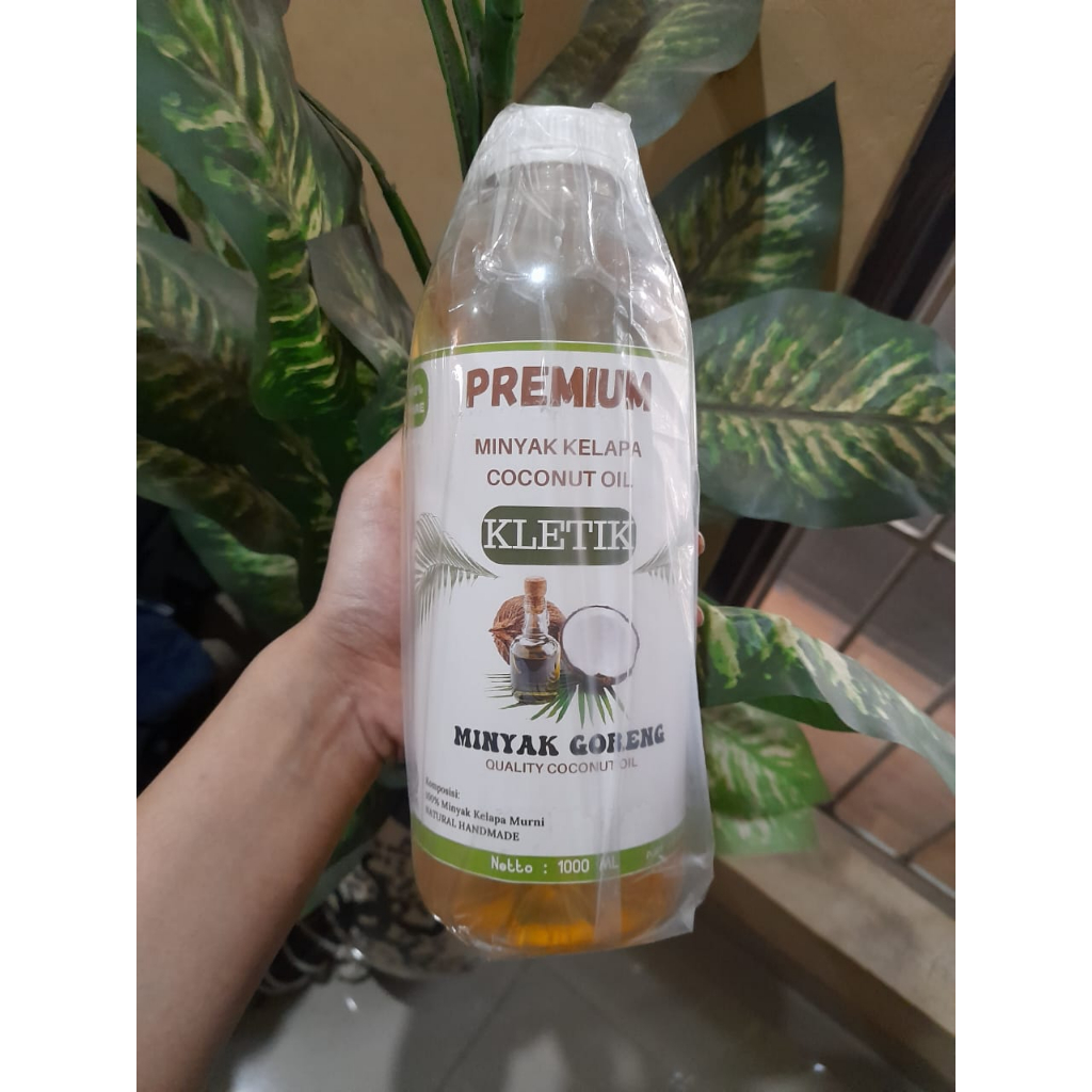 

MINYAK KELAPA PREMIUM 1000ML / KLETIK PREMIUM 1 LITER / MINYAK KELAPA UNTUK MEMASAK