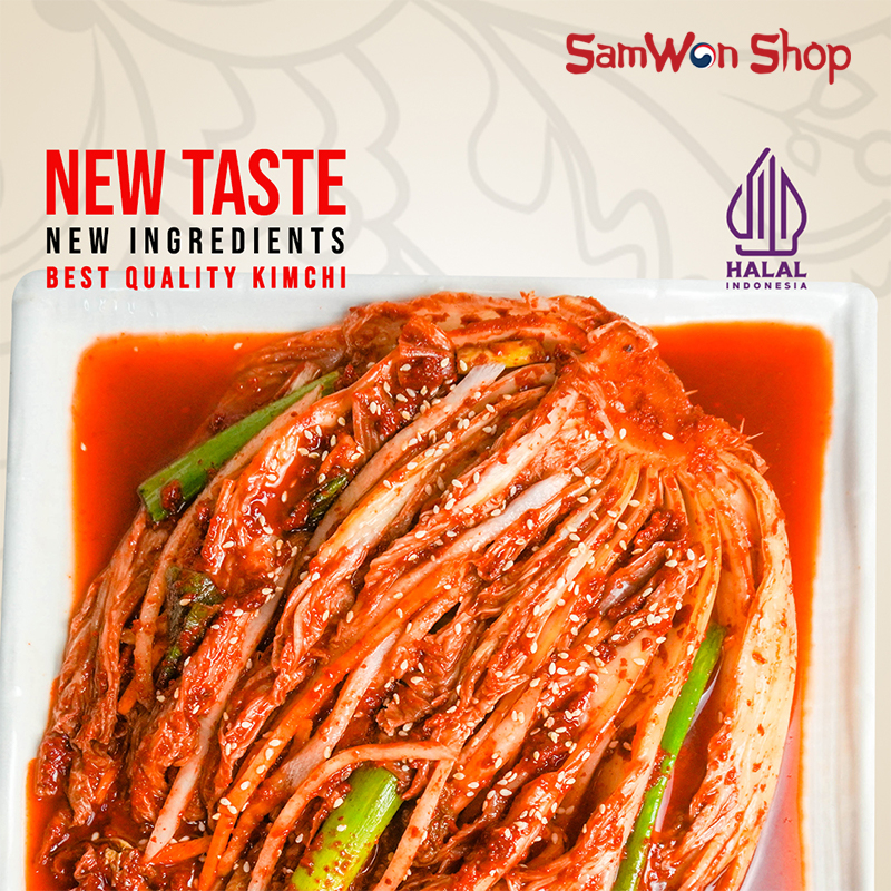 

SAMWON KIMCHI SAWI BONGKOL UTUH FRESH 500 GR - FRESHLY MADE ORIGINAL KOREAN FOOD MAKANAN KOREA RASA LEZAT