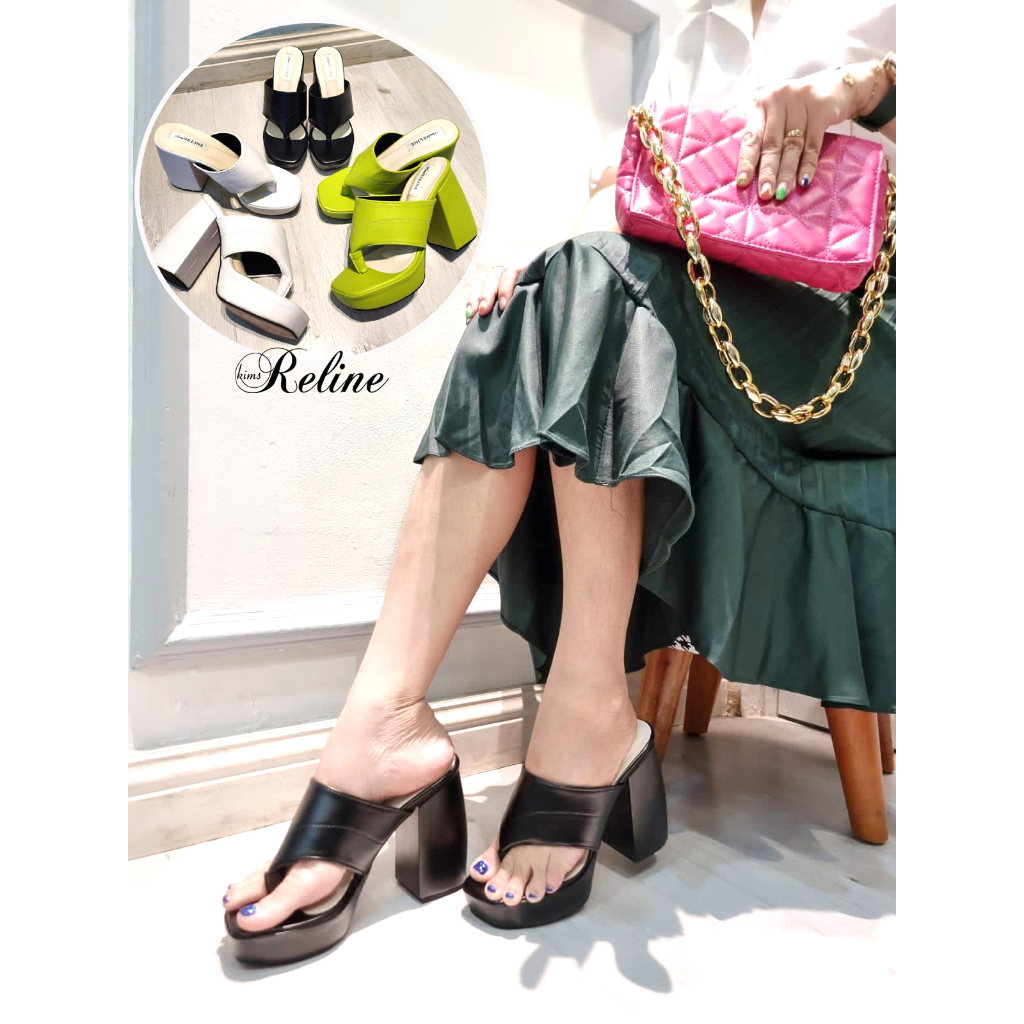 SANDAL SENDAL HEELS 3131 TINGGI 9CM HAK BAKPAU CHUNKY