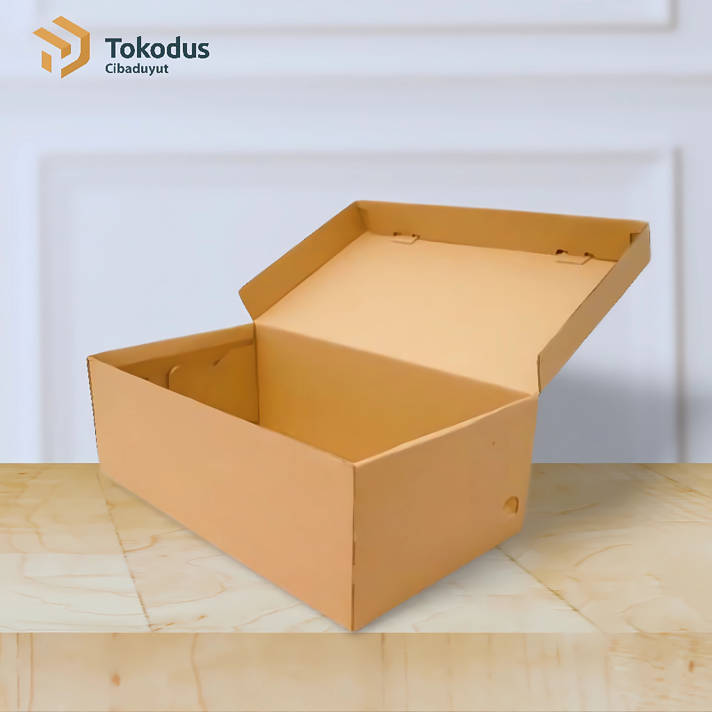 

Kardus Box Sepatu Kraft | Box Sepatu Murah | Dus Sepatu uk 34 x 19 x 11,3 cm - Tokodus Cibaduyut