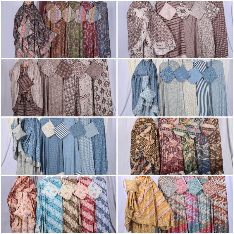 Mukena Dewasa Jumbo Murah Meriah Bahan Rayon Mukena Solo Mukena Batik Bunga