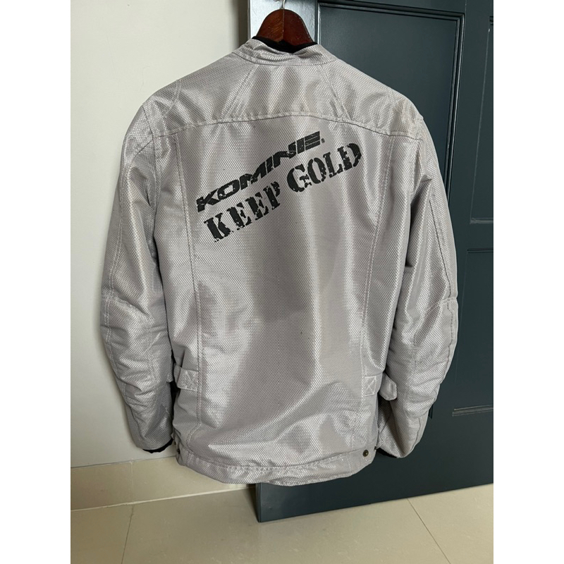 jaket komine keep gold mesh