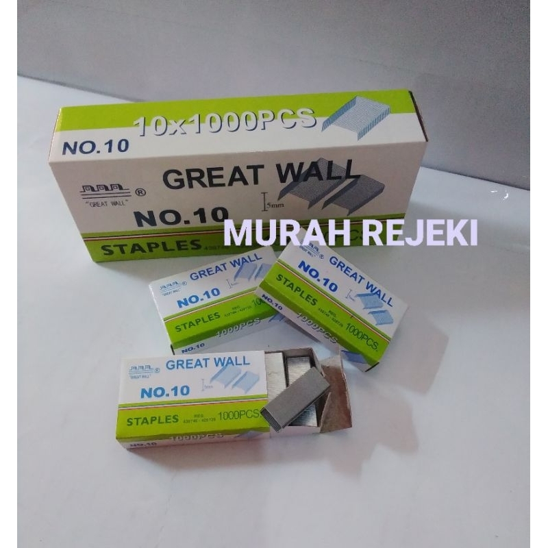 

Isi staples greatwall no. 10/isi staples murah.