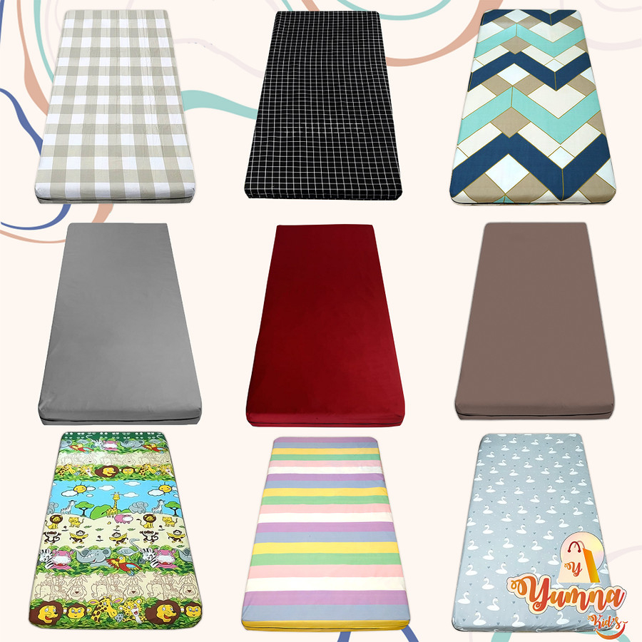 Sarung kasur busa resleting 90x200x15 - Sprei resleting 90x200