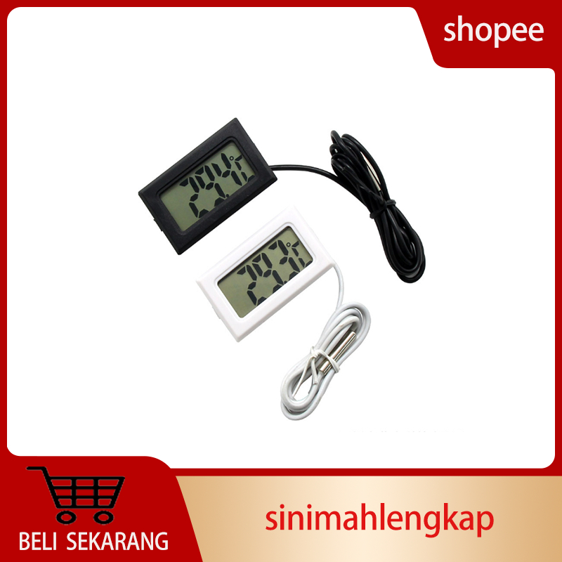 Pengukur Suhu Digital Termometer Air Ikan Aquarium Aquascape Outdoor