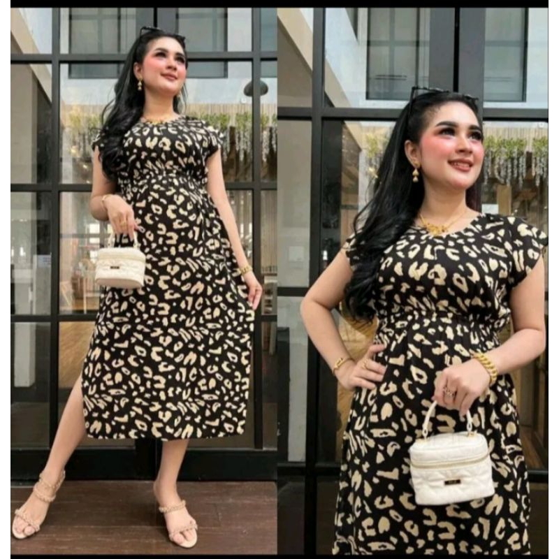 Dress Manohara Bunga motif | Daster Bali Manohara