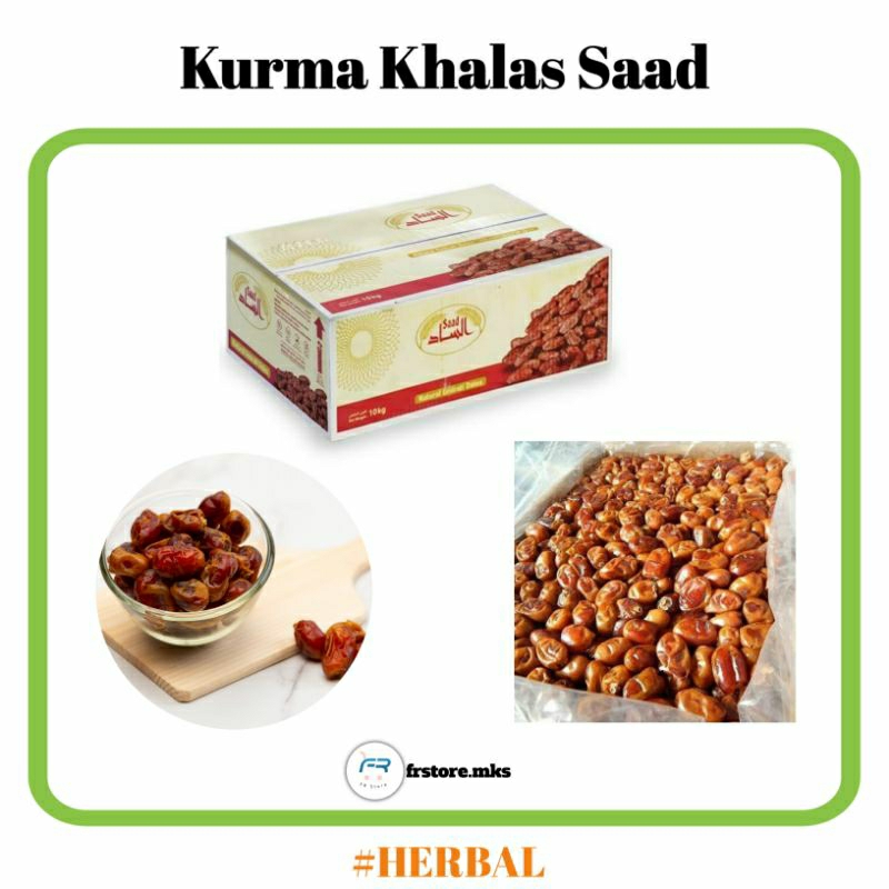 

Kurma Khalas Saad Kemasan Dos 10 kg