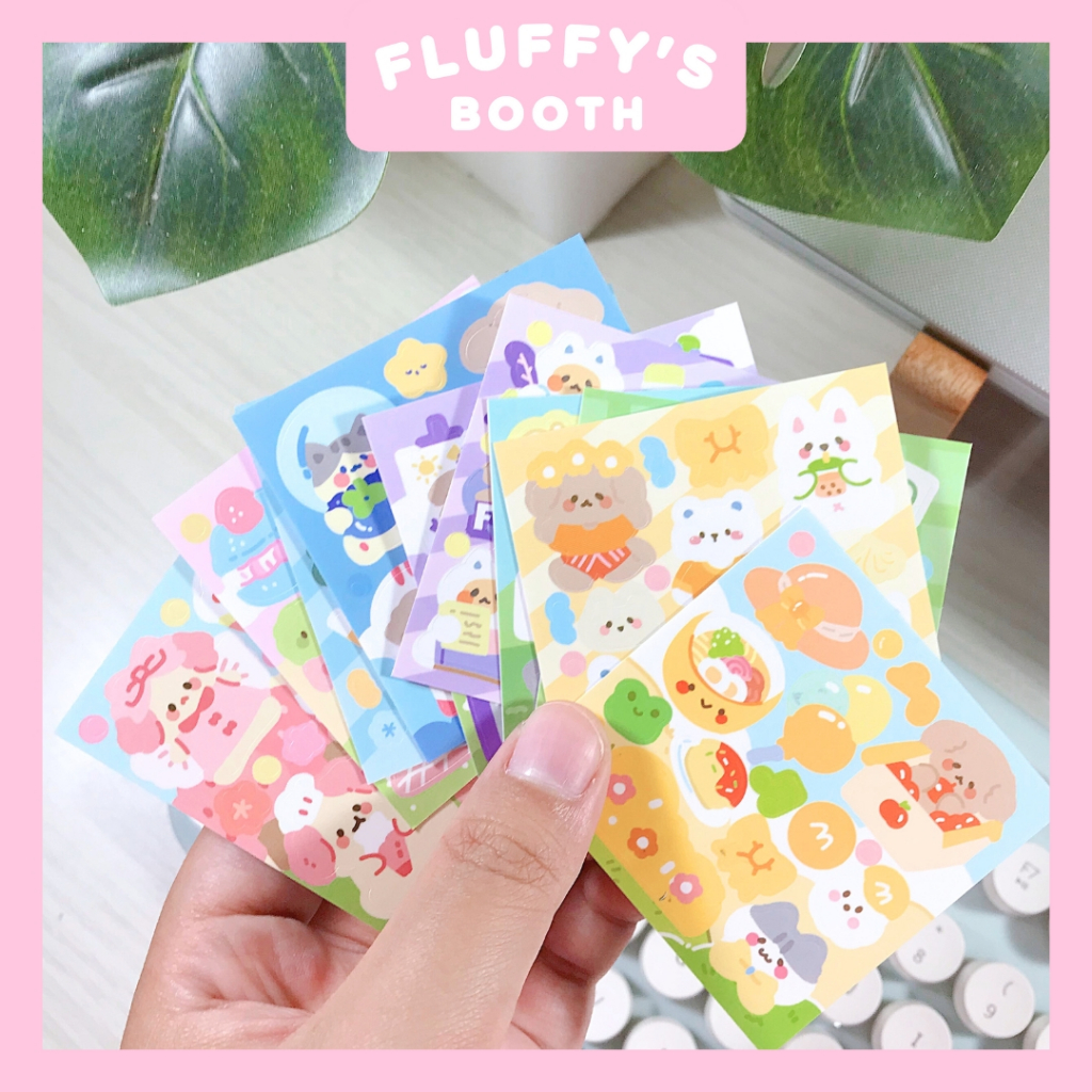 

Sticker Aesthetic Bear Beruang Cute Diary Deco Dekorasi Tumblr Journal Jurnal Planner Stiker Lucu Korea Kiss Cut Kawaii Karakter