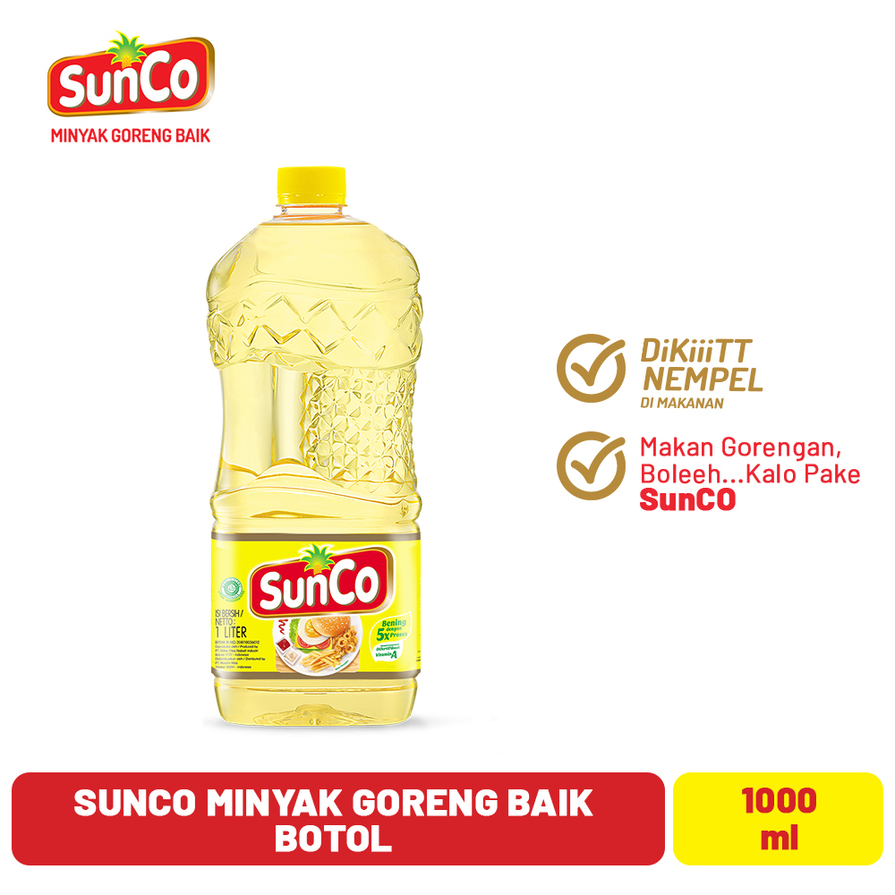 

Sunco minyak goreng (botol 1 liter)