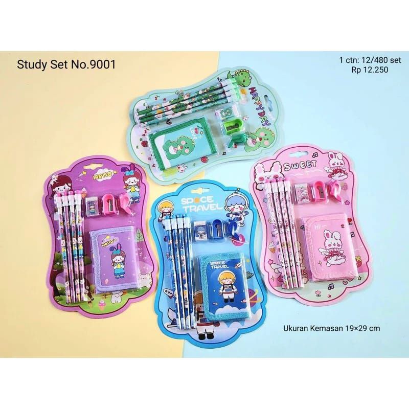 

STUDY SET 9001 / SET ALAT TULIS FANCY MURAH