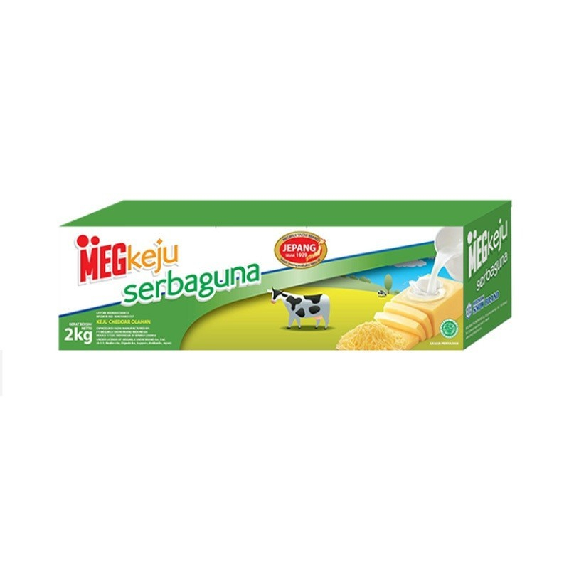 

Keju Cheddar Meg Serbaguna / Cheddar Cheese Meg Serbaguna - 2 Kg