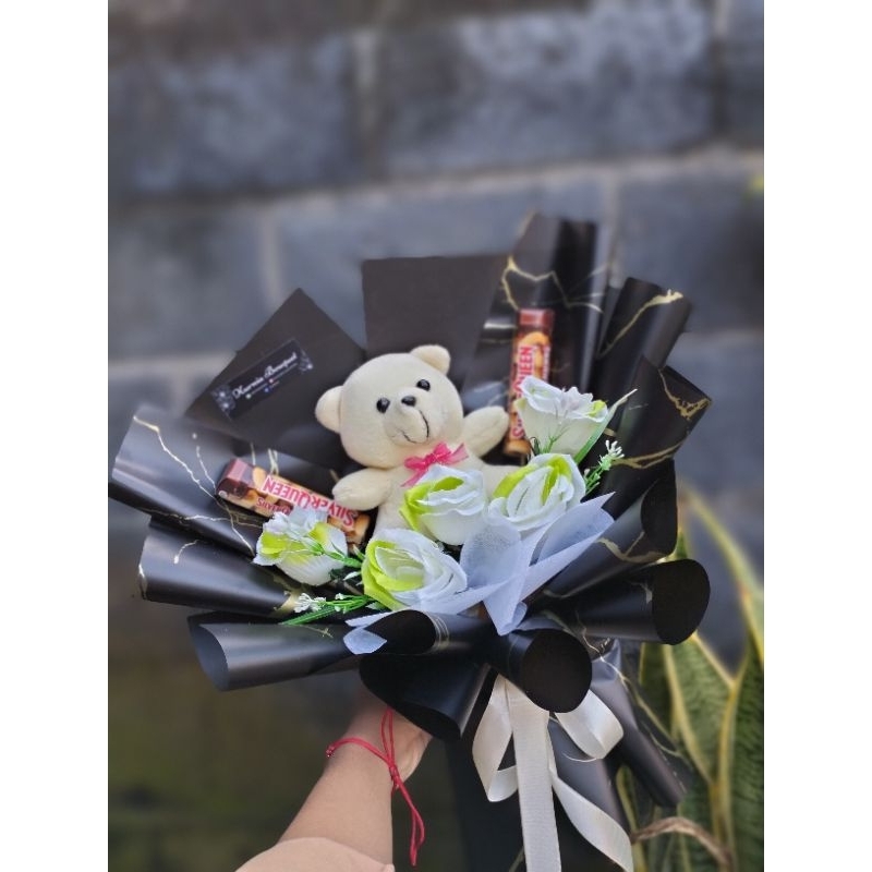 

buket boneka&coklat