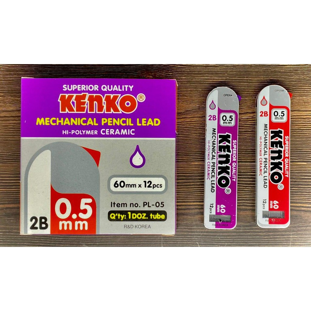 Isi pensil mekanik KENKO ukuran 0.5 warna hitam