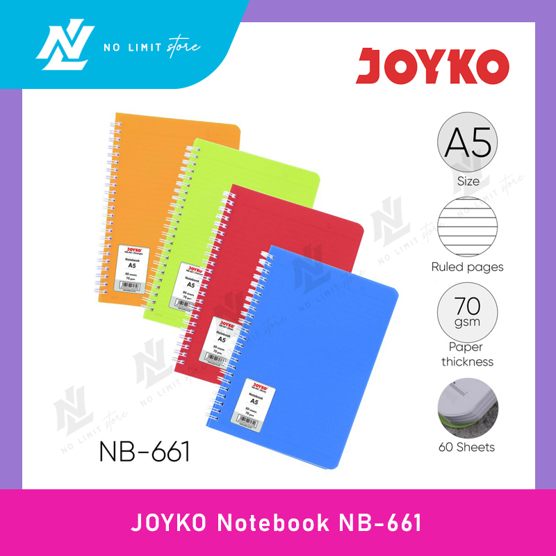 

Notebook JOYKO NB-661 Agenda Buku Catatan Bergaris A6 - Buku Spiral NLS