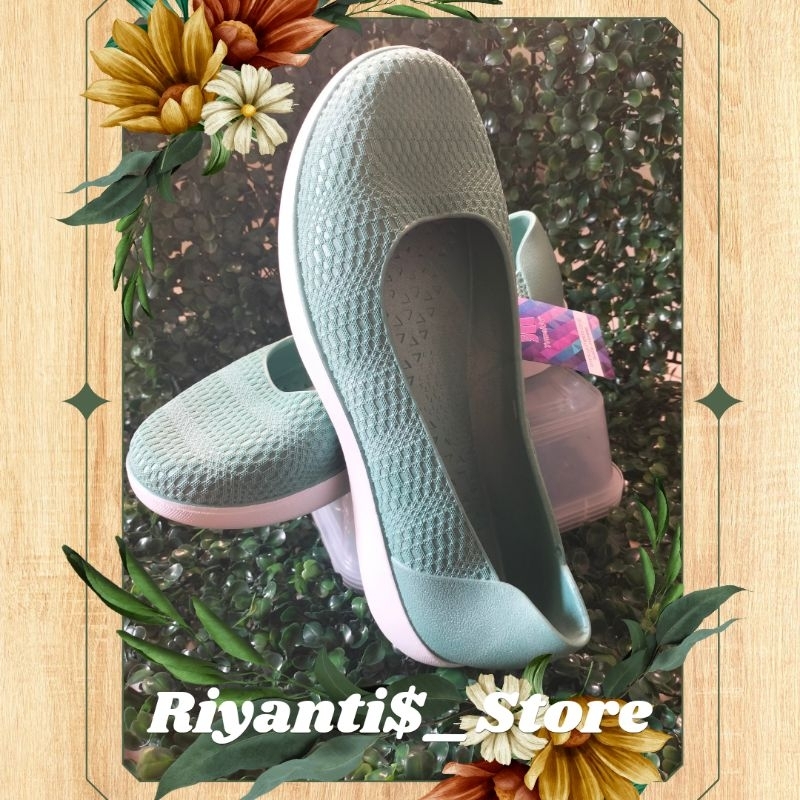 Sepatu/Sendal Wanita Karet Flat Shoes Yumeida