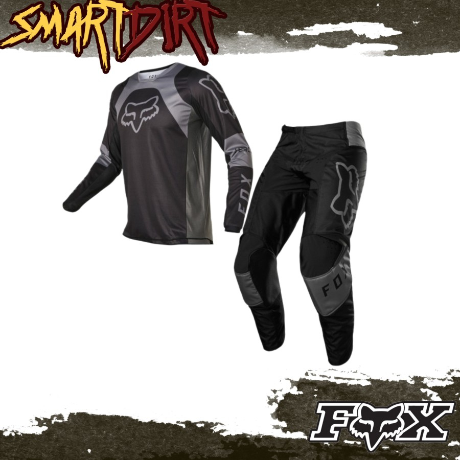 Jersey FOX 180 Lux Black Black Motocross Jerset FOX 180 Lux Original