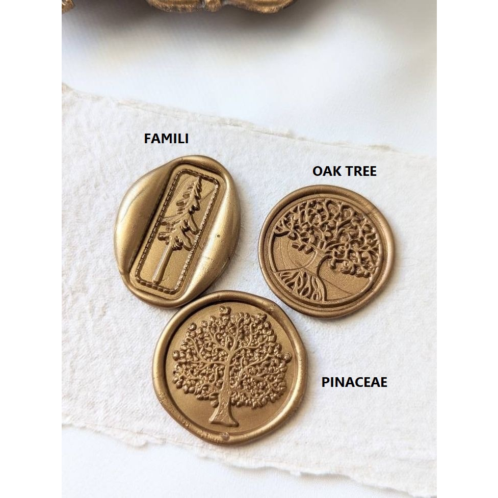 

OAK TREE / Wax Seal Sticker Undangan Vintage / Tanpa Minimum / 1 Pcs/ Termasuk Double tape / Lilin Wax Seal Vintage