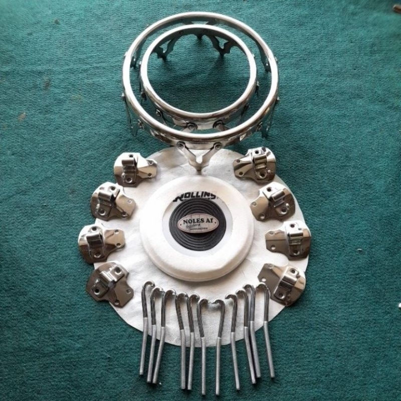 Satu paket ring kendang  ketipung  V 6/6 komplit kulit dan mika serbuk