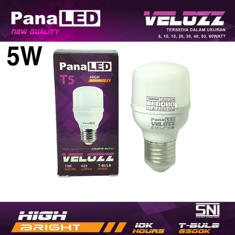 PANALED VELOZZ 5WATT / PANALED 5W VELOZZ / LAMPU LED PANALED 5W VELOZZ / LED 5W GARANSI / VELOZZ 5W 