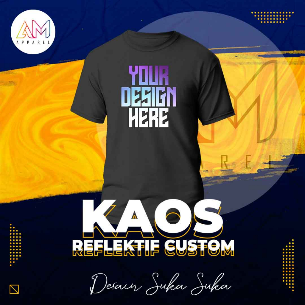 Kaos Custom Reflektif: Gaya yang Menyala dalam Kegelapan Tampil Keren di Malam Hari