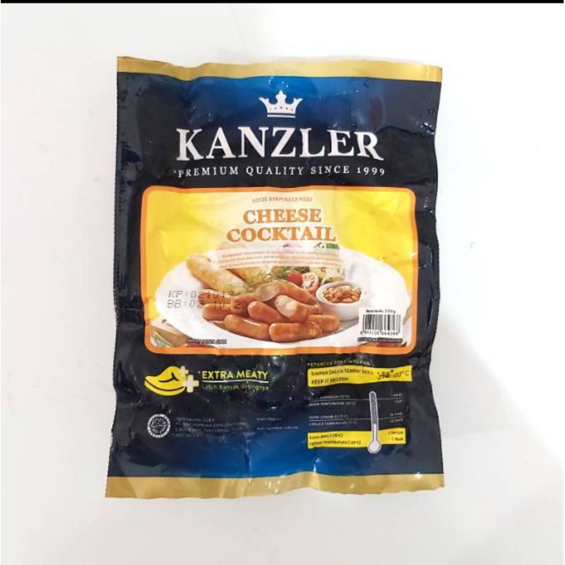 

Kanzler Sosis Ayam Cheese Cocktail 500g