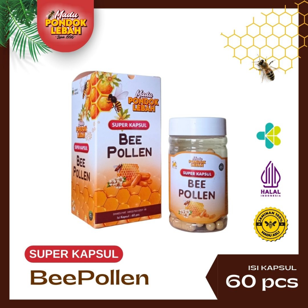 

Pondok Lebah - Bee Pollen Super Multivitamin Isi 60 Kapsul