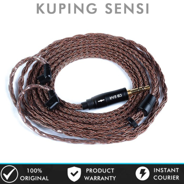 KBEAR 16 Core Earphone IEM Upgrade Cable Pure Copper Kabel IEM