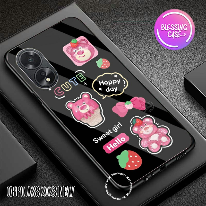 [BSC-07] Softcase Glass kaca OPPO A38 - [Kamera Protect]  OPPO A38  - pelindung hp OPPO A38   Softca