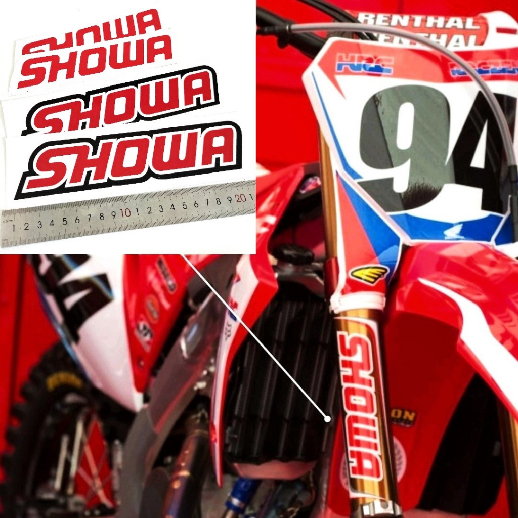 STIKER STICKER USD SHOCK DEPAN SHOWA KLX CRF DTRACKER WR KTM YZ KX ORAJET 3M