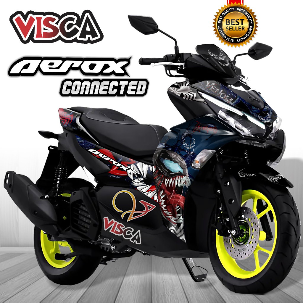 Decal Aerox 155 Connected 2021 2022 Full Body Stiker Aerox 155 Connected 2021 2022 Keren Striping Ae