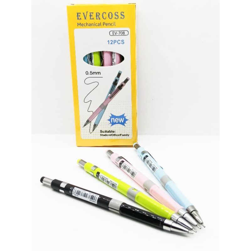 

PENSIL MEKANIK 0,5 MM EVERCOSS EV-708 (isi 12 pcs)