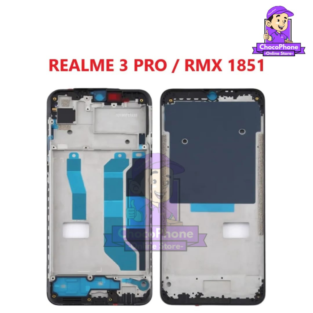 FRAME LCD TATAKAN BAZEL TULANG CASING REALME 3 PRO