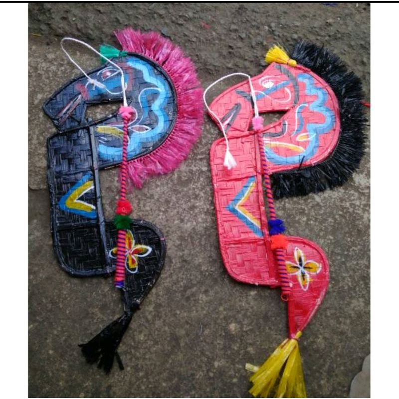 Kuda kepang/ kuda lumping anak/ kepang bambu / Kuda lumping anak bahan bambu -+55cm