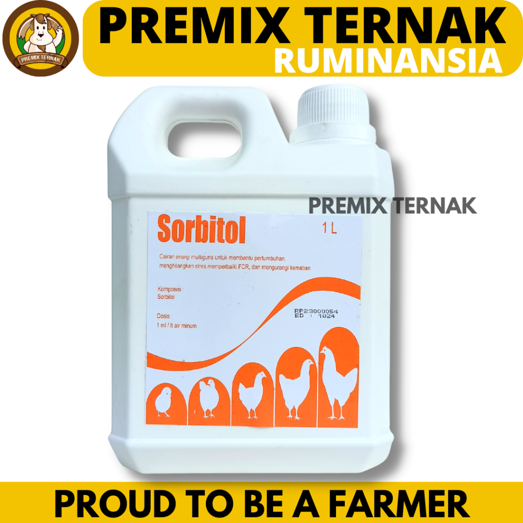 SORBITOL AYAM 1 LITER - Suplemen Penambah Energi dan Stamina Ayam - Agrinusa