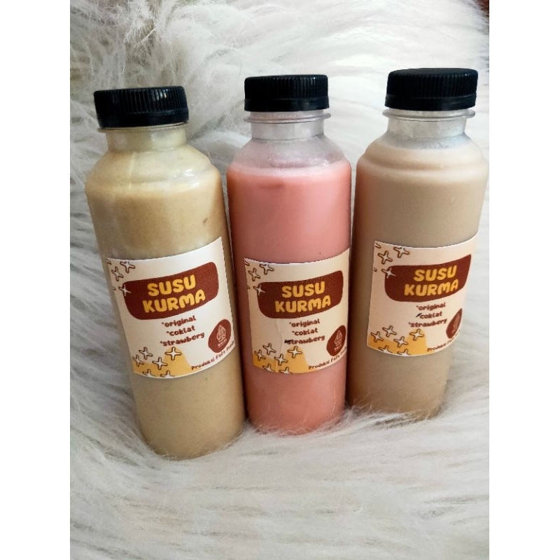 

susu kurma sukari rasa coklat dan strawbery