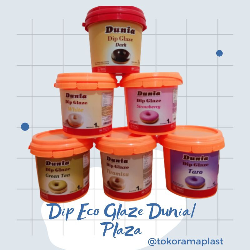 

Dip Glaze Eco Dunia/Plaza Repack 250gr / glaze repack / Glaze donat / topping donat / glaze topping