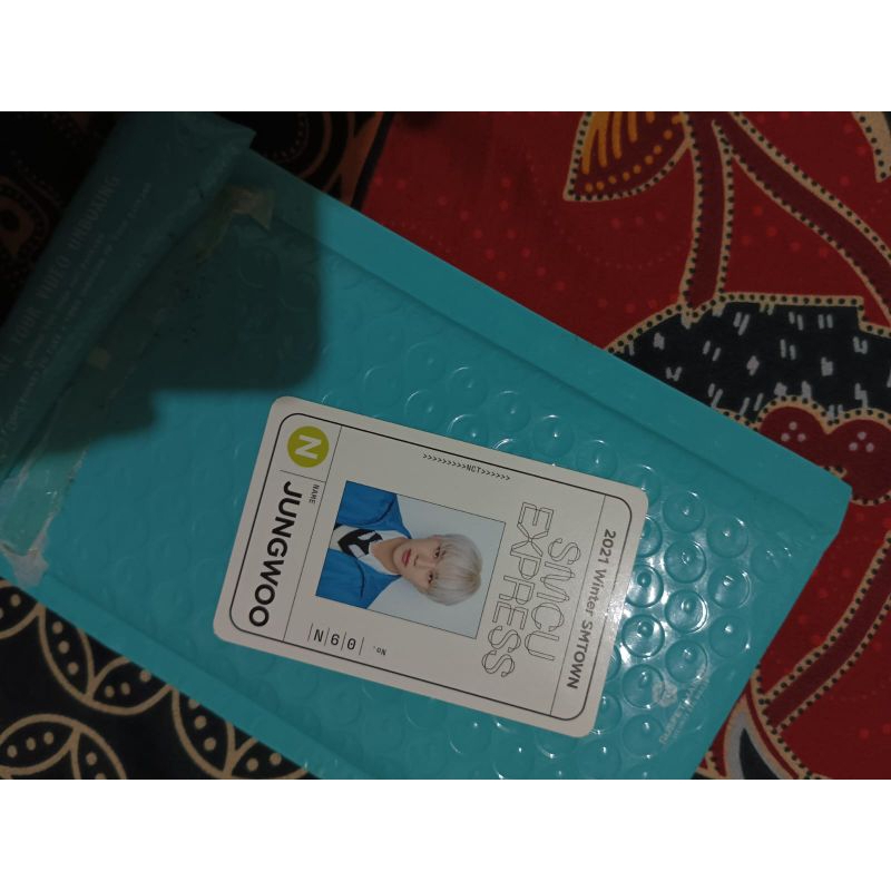 OFFICIAL PHOTOCARD IDCARD JUNGWOO NCT - SMCU EXPRESS WINTER SMTOWN ALBUM