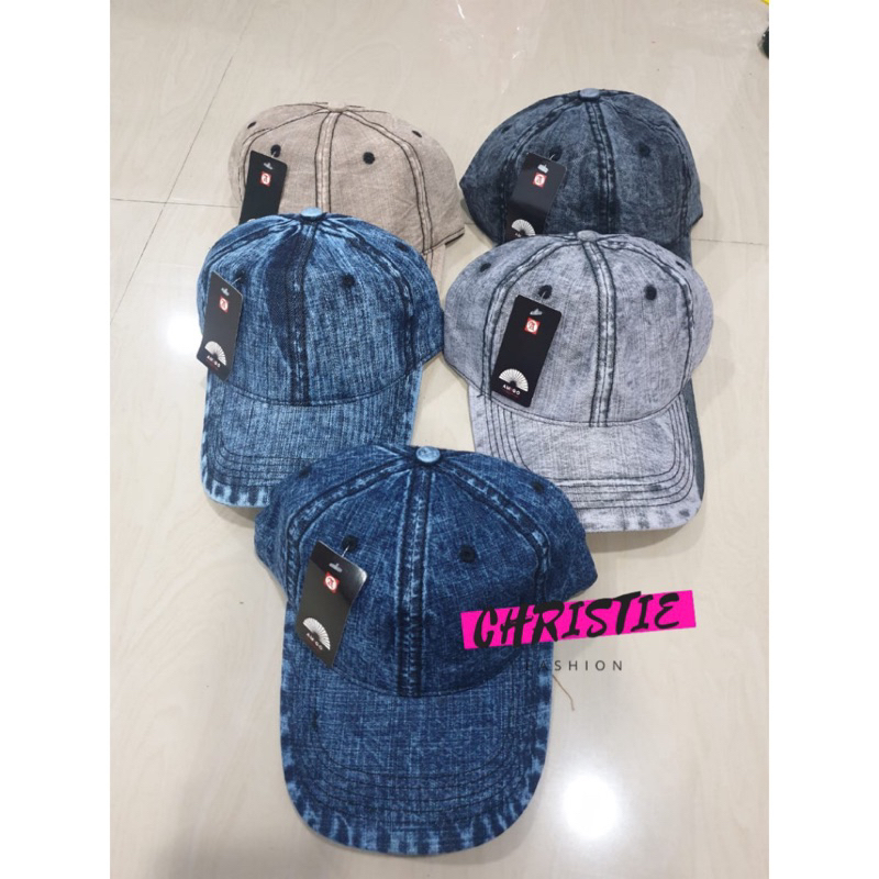 TOPI DENIM BASEBALL CAP DEWASA / TOPI JEANS SNAPBACK