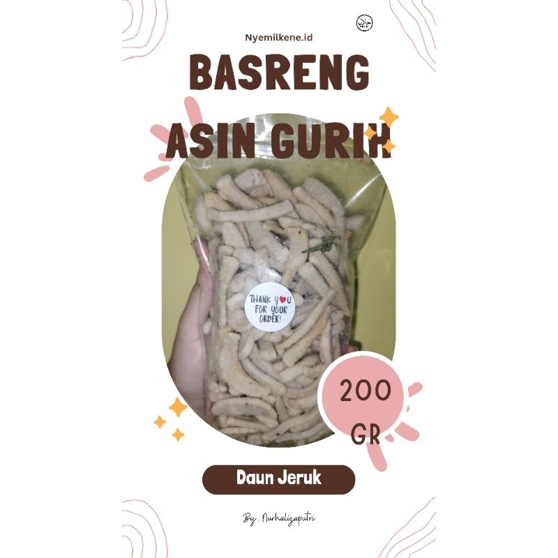 

Basreng Asin Gurih Daun Jeruk 200gr