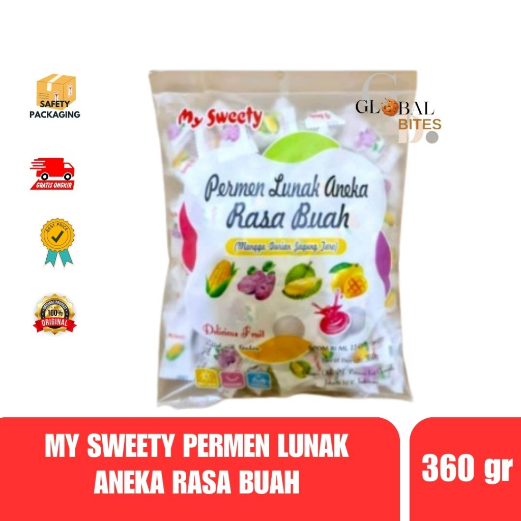 

My Sweety Permen Lunak Rasa Buah-buahan 360 gr